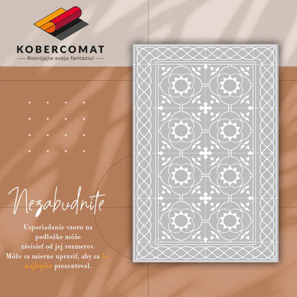 Indoor vinyl PVC carpet Symmetrical pattern