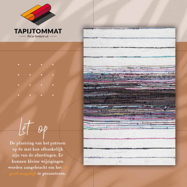 Indoor vinyl PVC carpet Colorful stripes