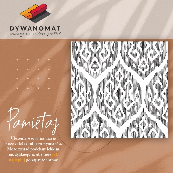 Universal vinyl rug Pulled patterns