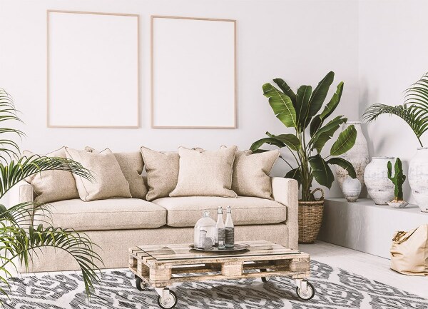 Universal vinyl rug Pulled patterns