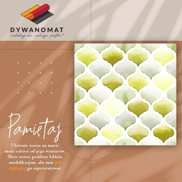 Vinyl floor rug Moroccan lemons