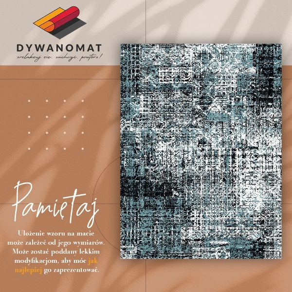 Vinyl floor mat Pattern of worn fabric