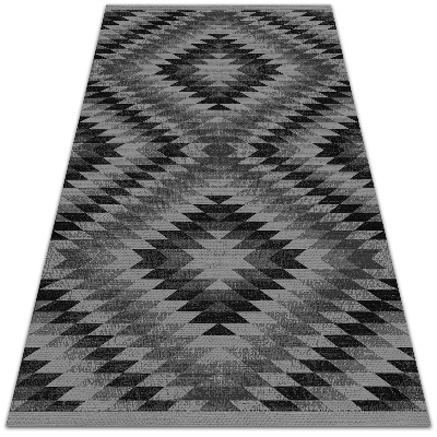 Vinyl floor mat Dark parallelograms