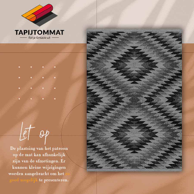 Vinyl floor mat Dark parallelograms