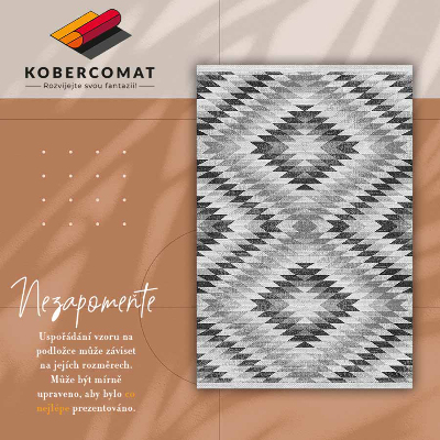 Vinyl carpet Gray geometric pattern