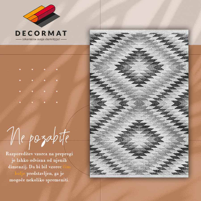 Vinyl carpet Gray geometric pattern