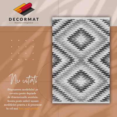 Vinyl carpet Gray geometric pattern