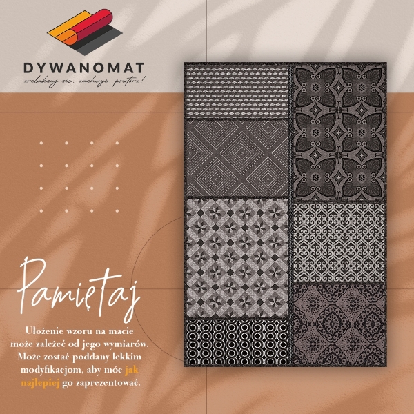 Fashinable interior vinyl carpet Combination of different patterns