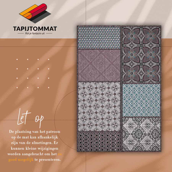 Vinyl floor rug Pattern combination