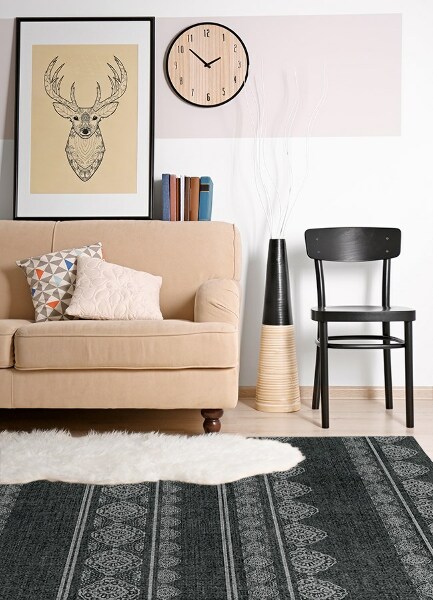 Universal vinyl rug Oriental pattern