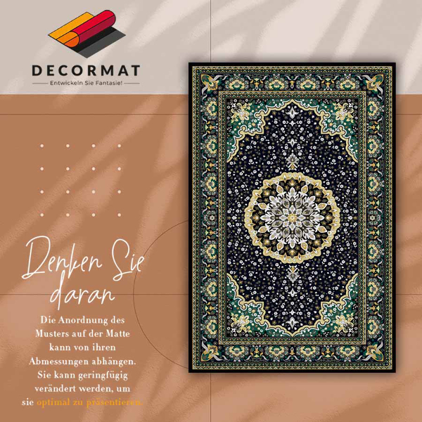Interior PVC rug Golden mandala