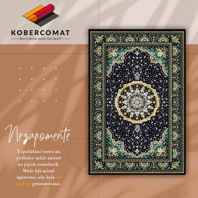 Interior PVC rug Golden mandala