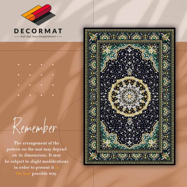 Interior PVC rug Golden mandala