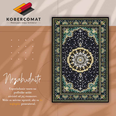 Interior PVC rug Golden mandala