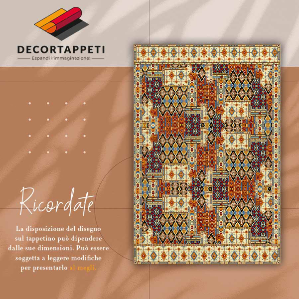 Indoor vinyl PVC carpet Geometric patchwork