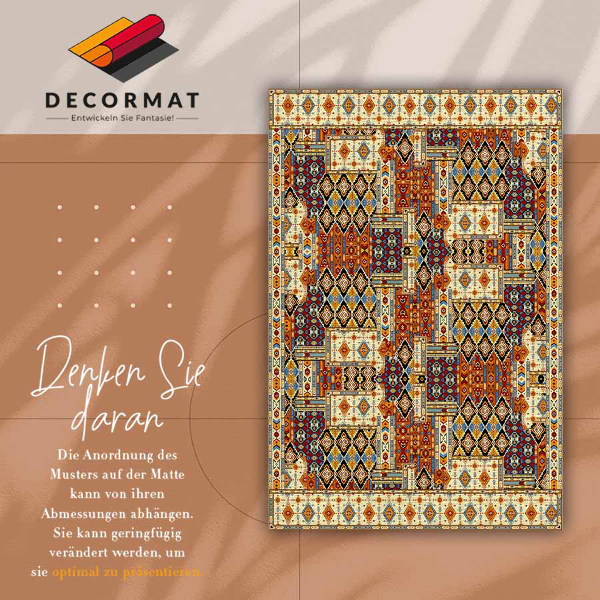 Indoor vinyl PVC carpet Geometric patchwork
