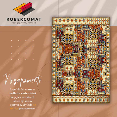 Indoor vinyl PVC carpet Geometric patchwork