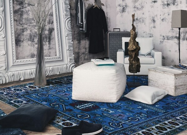 Universal vinyl rug Eastern style
