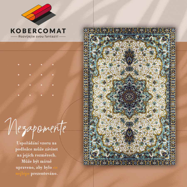 Indoor vinyl PVC carpet Persian ornaments