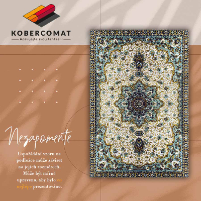 Indoor vinyl PVC carpet Persian ornaments