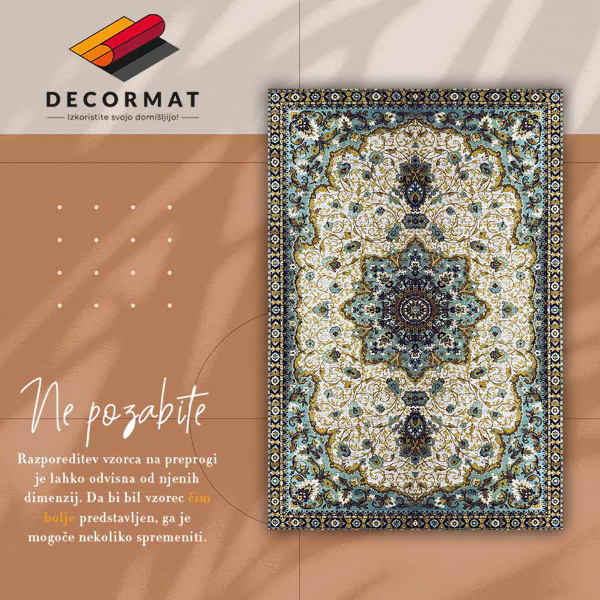 Indoor vinyl PVC carpet Persian ornaments