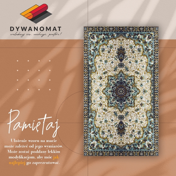 Indoor vinyl PVC carpet Persian ornaments