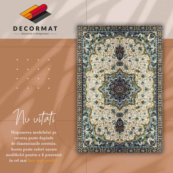 Indoor vinyl PVC carpet Persian ornaments