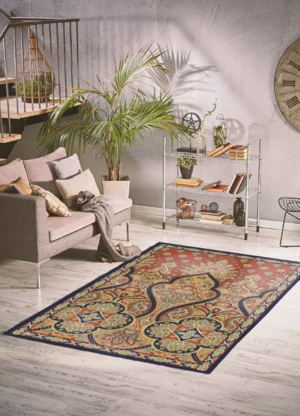 Universal vinyl rug Indian retro style