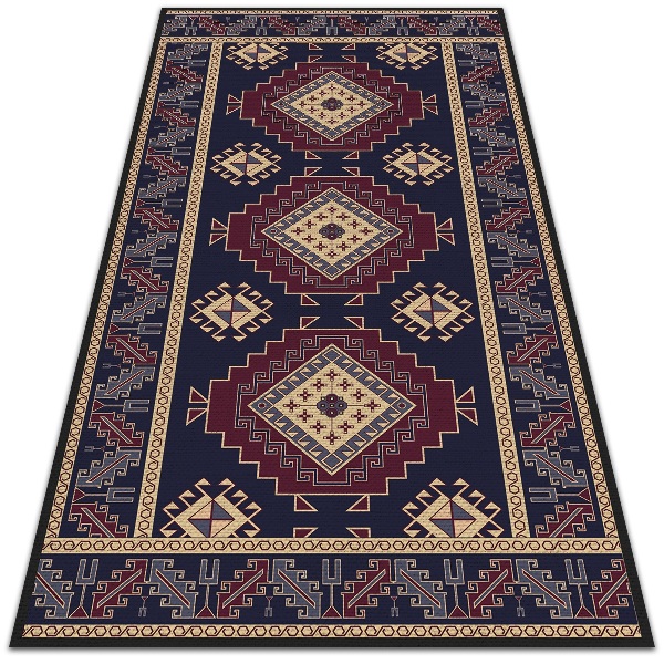 Fashionable vinyl rug Geometric abstraction