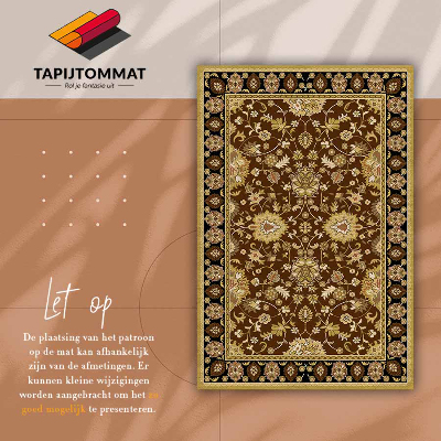 Vinyl floor rug Oriental Turkish pattern