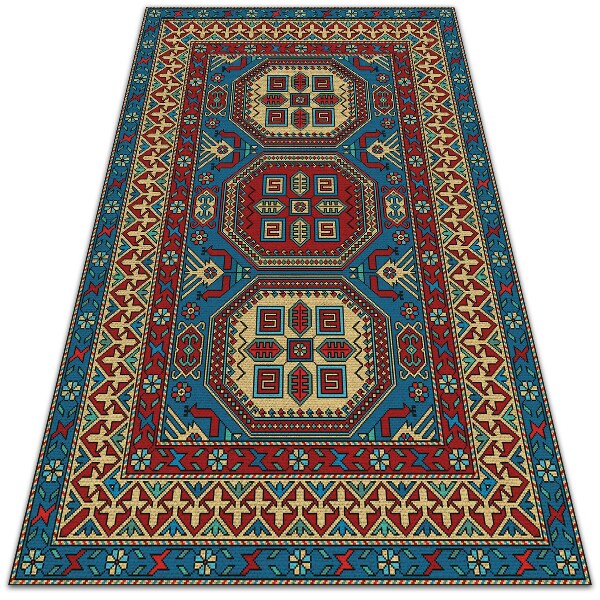 Vinyl rug Folk pattern