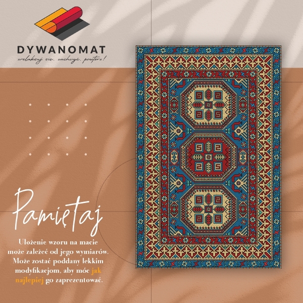Vinyl rug Folk pattern