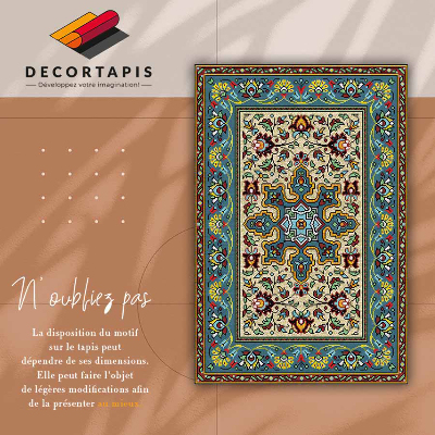 Interior vinyl floor mat Colorful geometric patterns