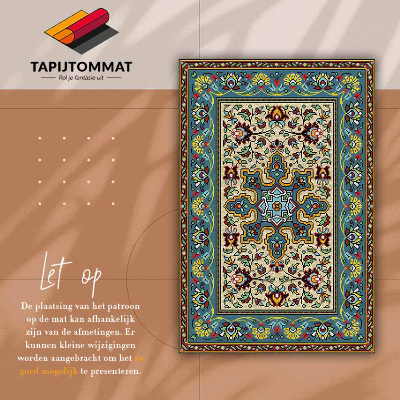 Interior vinyl floor mat Colorful geometric patterns