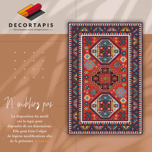 Vinyl floor mat Traditional folk style