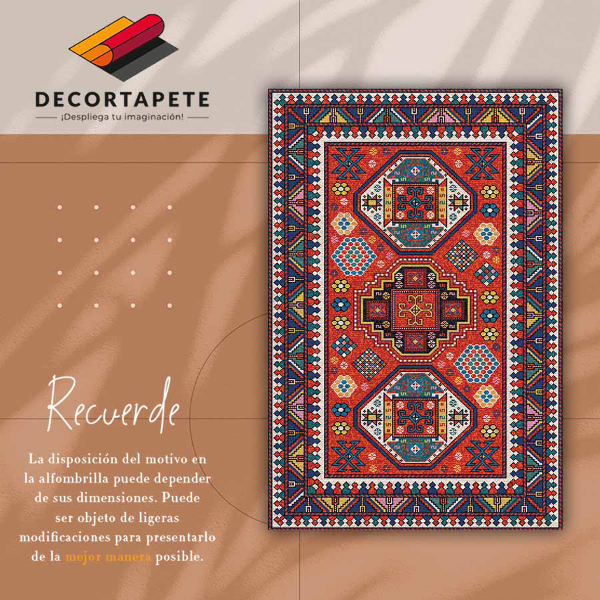 Vinyl floor mat Traditional folk style