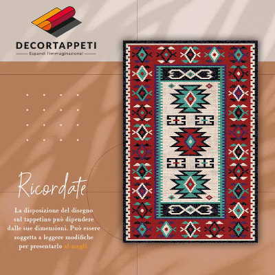 Vinyl rug Ethnic simple patterns