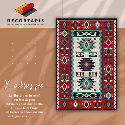 Vinyl rug Ethnic simple patterns