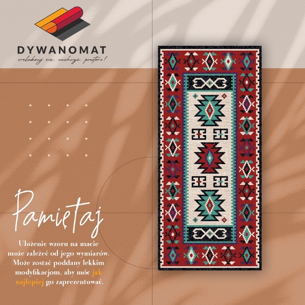 Vinyl rug Ethnic simple patterns
