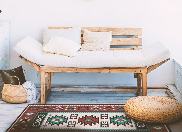 Vinyl rug Ethnic simple patterns