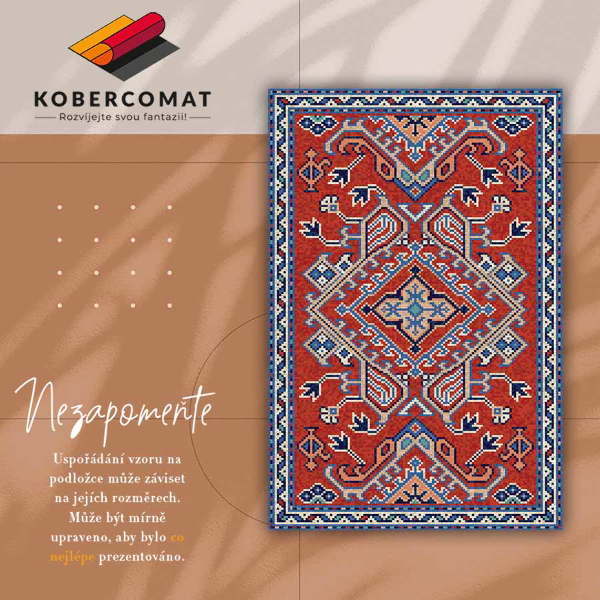 Fashionable vinyl rug Indian arrows