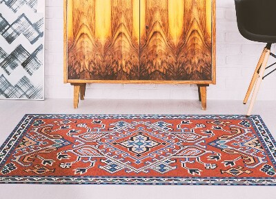 Fashionable vinyl rug Indian arrows