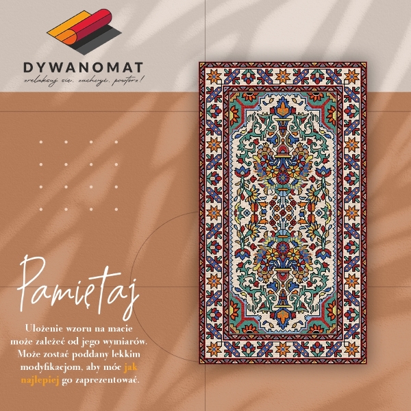 Vinyl floor mat Multicolored patterns