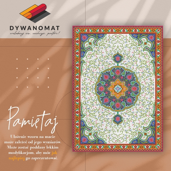 Fashionable vinyl rug Turkish chic