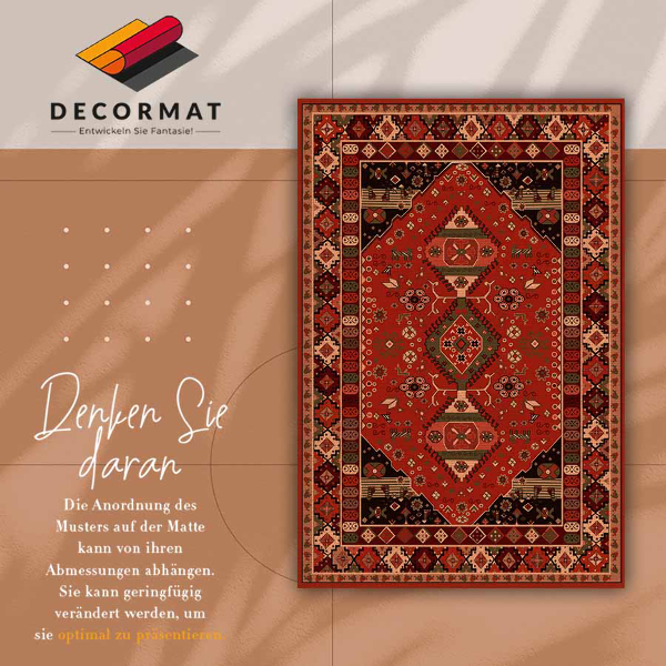 Vinyl floor rug Antique style