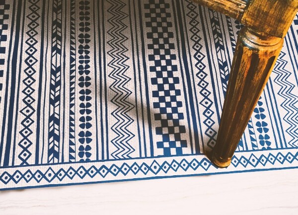 Indoor vinyl PVC carpet Geometric pattern
