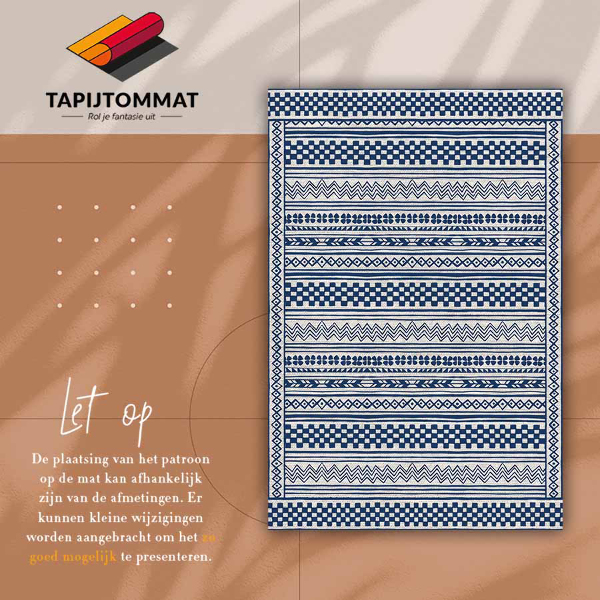 Indoor vinyl PVC carpet Geometric pattern