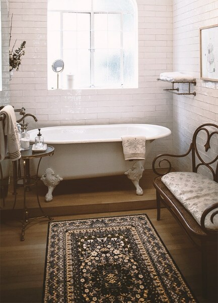 Interior vinyl floor mat Antique texture