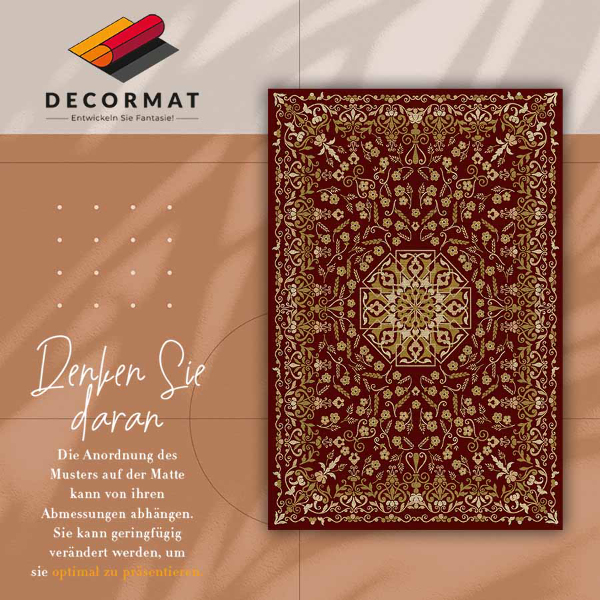 Indoor vinyl PVC carpet Plant pattern