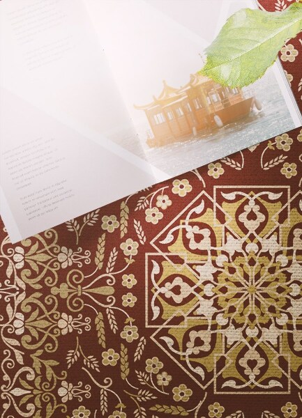 Indoor vinyl PVC carpet Plant pattern